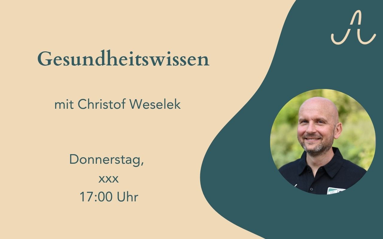 Christof Weselek, Referent der Online-Reihe Gesundheitswissen