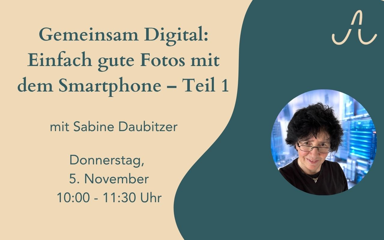 Sabine Daubitzer, Referentin des Smartphone-Fotoworkshops